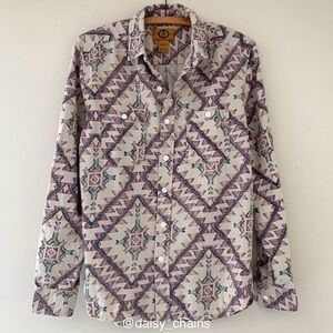 NWOT Stapleford Patterned Flannel Shirt